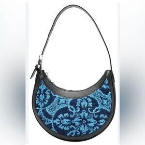 Marine Serre Black and Blue Patterned Women's Bag